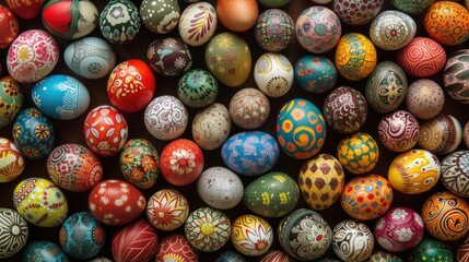 Fototapeta na wymiar Colorful Easter egg, full background