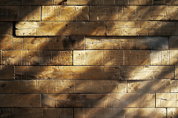 Wooden brick texture background.