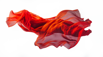 Cloth, Silk fabric, transparent fabric flying wave background fashion satin motion drapery scarf flying chiffon veil isolated on transparent white background