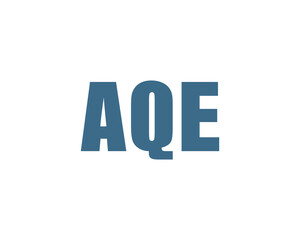 AQE logo design vector template