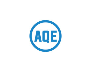 AQE logo design vector template