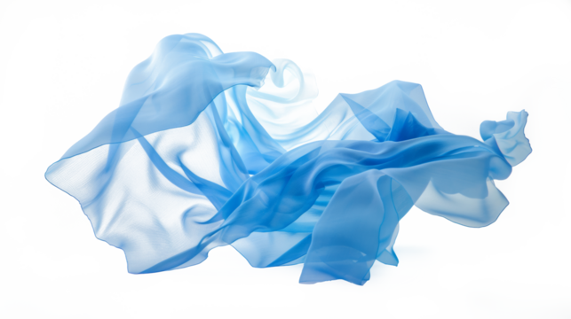 Cloth, Silk fabric, transparent fabric flying wave background fashion satin motion drapery scarf flying chiffon veil isolated on transparent white background