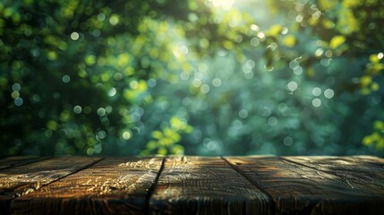 Bathed in the gentle glow of sunlight, raindrops adorned the wooden tableau, their shimmering reflections a testament to the beauty found in the simplest of natural moments.