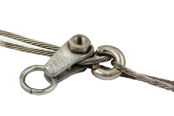 Wire pulling grip swivel isolated on transparent background