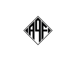 AQF logo design vector template