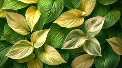Close-up of fresh green leaves, isolated 