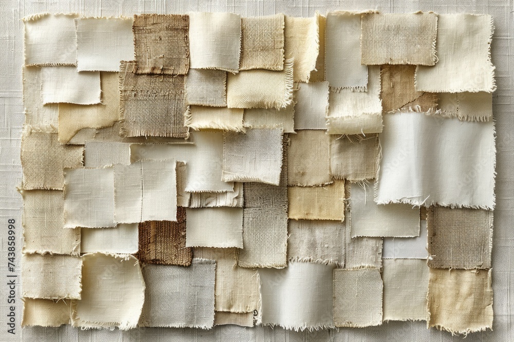 Poster a vibrant piece of fabric has been carefully crafted into a stunning wall hanging, adding texture an