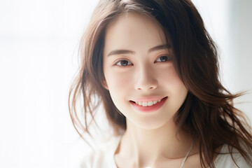 Naklejka premium 美しい女性のポートレート
