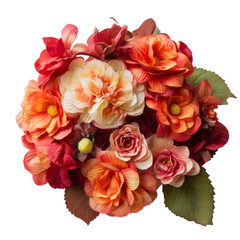 Flower - Coral Orange .. tone. Begonia: Deep thoughts and individuality