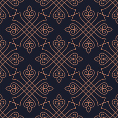 Vector seamless geometric pattern.Linear pattern. Wallpapers for your design. Vector illustration. - 743867199