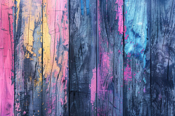 Gradient abstract colourful grunge wood texture background.