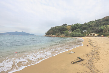 a beach of the Fa Peng beach, hk Feb 17 2024