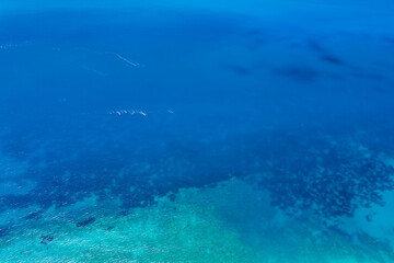 Marine view. Mediterranean Sea. Surf line.