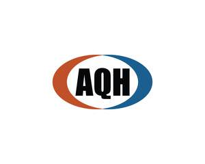 AQH logo design vector template