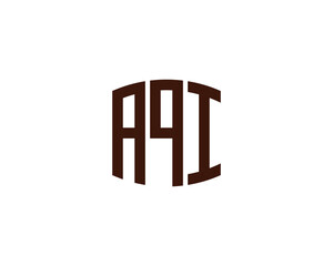 AQI logo design vector template
