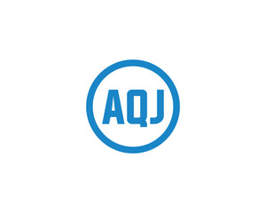 AQJ logo design vector template