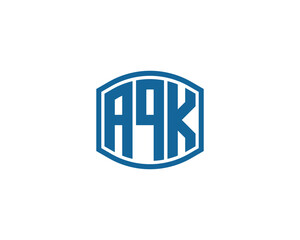 AQK logo design vector template