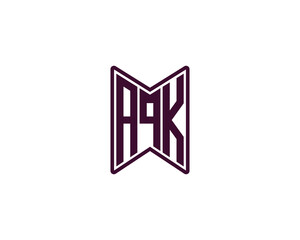 AQK logo design vector template