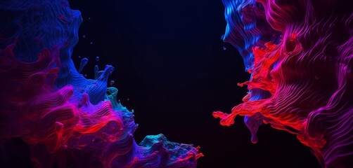 a colorful smoke coming out of a hole in the dark