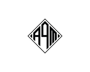 AQM logo design vector template