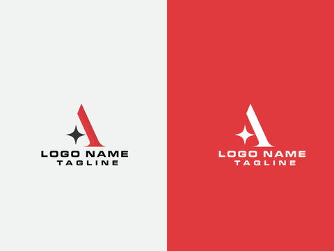 A letter logo with a compass icon. Typography. Shine A logo. Business. Creative A logo design. Color. Navigation. Premium. Finance.