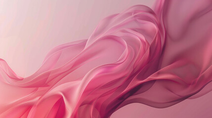 Fototapeta premium An abstract geometric design featuring shades of pink blending with swirling smoke patterns