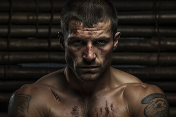 Obraz premium Boxing club gym for boxers training athletic conceptual Generative AI image