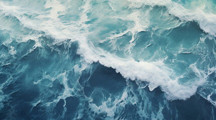 Breaking waves from above.