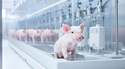Breeding and bioengineering of meat in the laboratory.