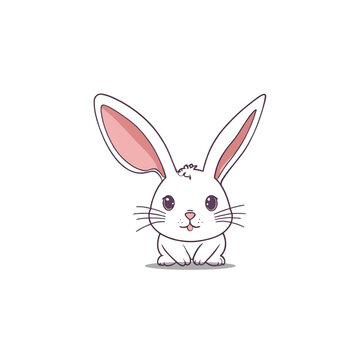 logo-animal--rabbit--anime-bunny-illustration-vector