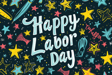 Happy Labor Day Banner Vector for Design