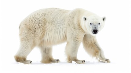 Polar bear isolated on white background