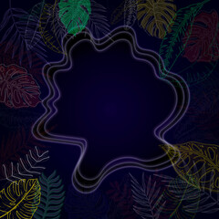 Fondo con naturaleza azul/negro
