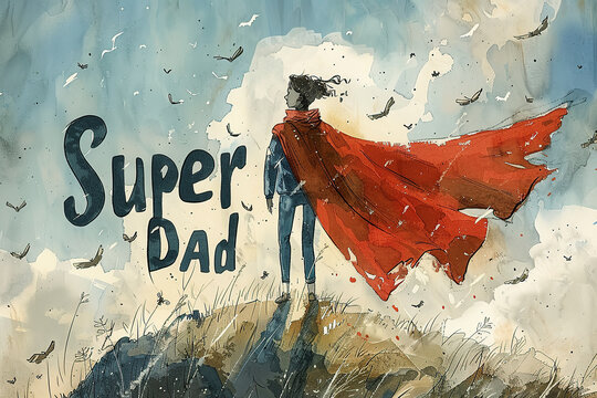 Super Dad  celebrates fathers as everyday superheroes who selflessly protect and support their families