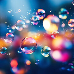 Obraz na płótnie Canvas colorful bubbly background 2