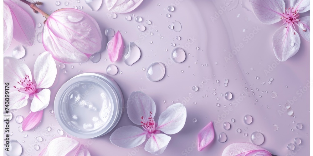 Wall mural skin care background