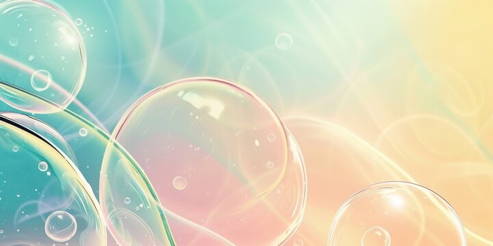 soap bubbles abstract background