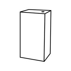 紙パックのジュースのイラスト線画