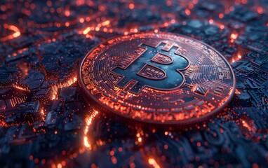 Cryptocurrency Bitcoin the future coin.