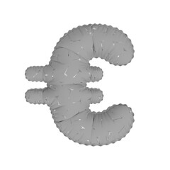 3D silver floral pattern helium balloon 