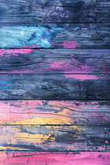 Vertical Gradient abstract colourful grunge wood texture background.