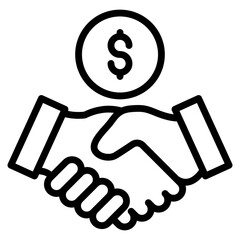 Partnership Fund Icon Element For Design