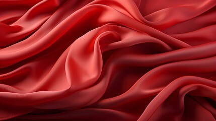 Obraz premium Red fabric, satin or satin texture