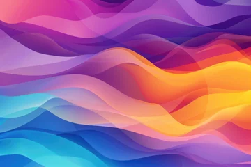 Deurstickers Multicolored rainbow gradient color background  smooth blend  abstract vector illustration. © darshika