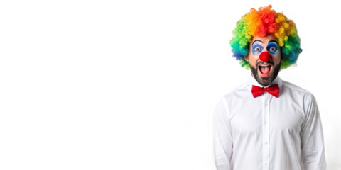 April Fools' Day Prankster with Funny Expression, laughter, fun, joy, happiness 