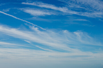 Clouds on the blue sky