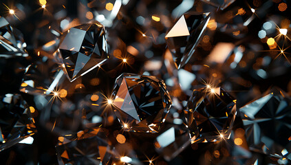 diamonds in formation close up in the style of photor