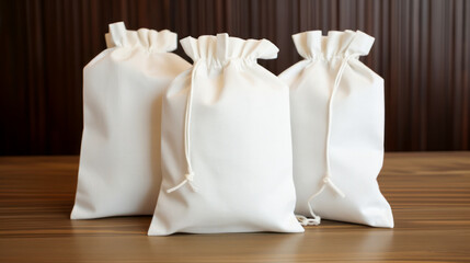Light Fabric Bags Made of Natural Fabric