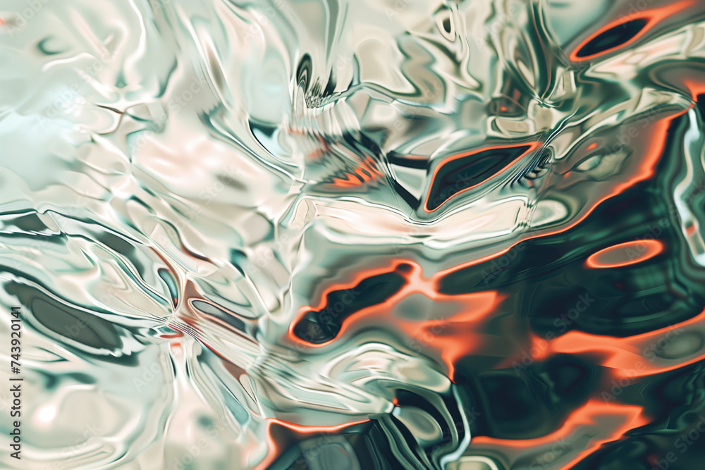 Poster abstract background with reflections and caustics. futuristic background image. created with generat