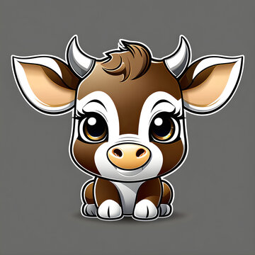 Charming Calf Chronicles: Exploring the Adorable Expressions of Diverse Young Calves.(Generative AI)